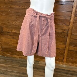 RW&CO. Women's Soft Pink Belted Shorts